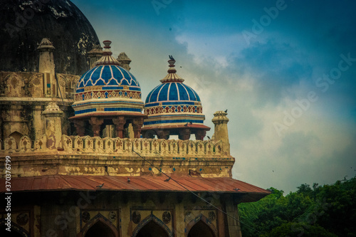 neela gumbad humayun tomb delhi india photo