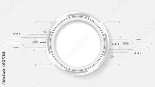 Grey white Abstract technology background,Hi tech digital connect, communication, high technology concept, science, technology background