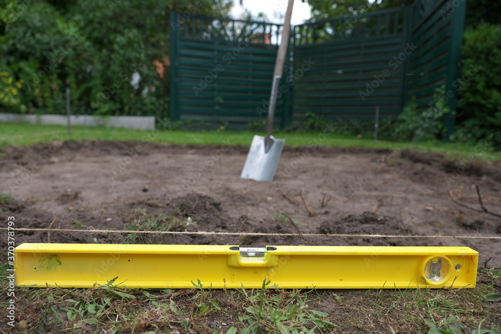 Gartenterrasse Betonplatten Garten Gartenbau Platten verlegen Bauen