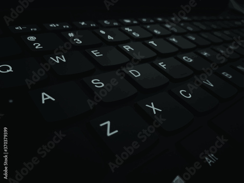 computer keyboard close up