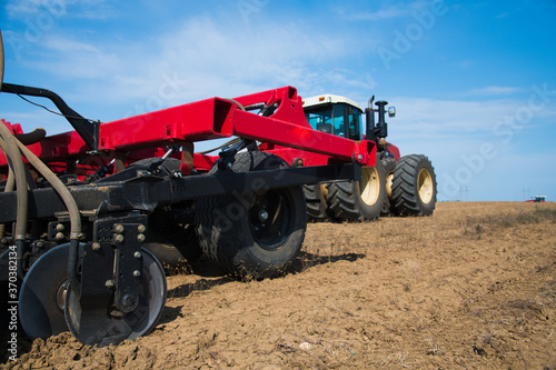 Agricultural tillage in spring