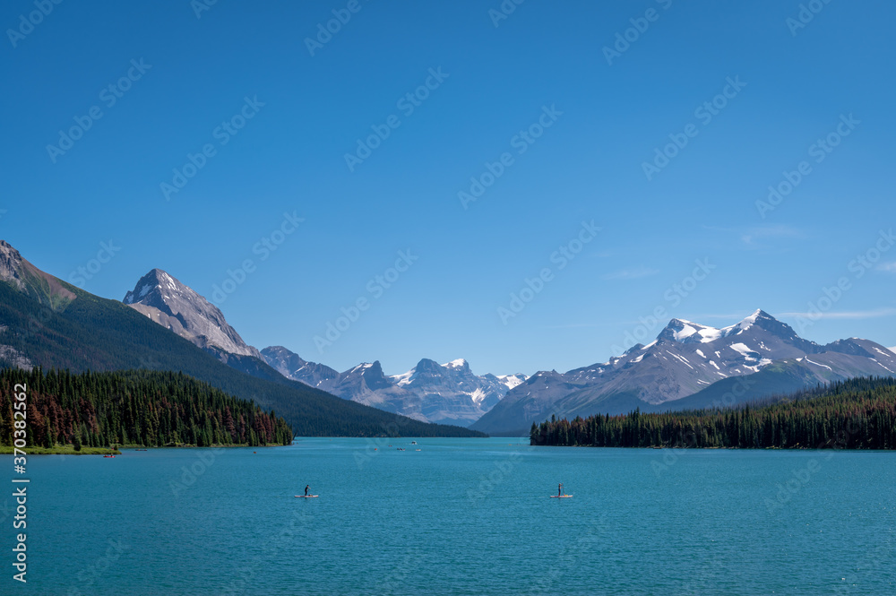 View of Maligne Lake in Jasper National Park