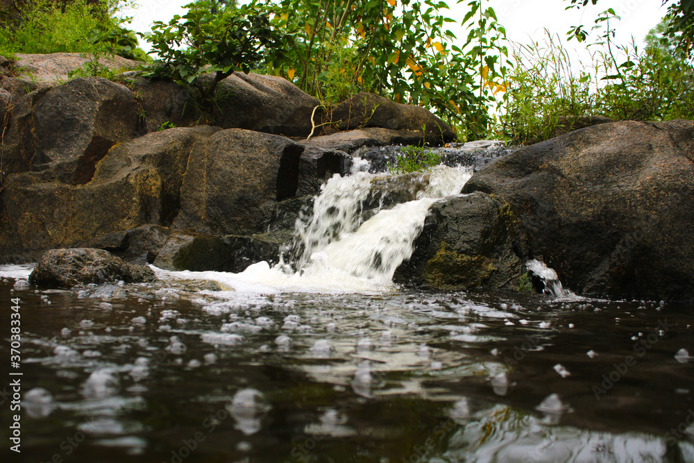 waterfall in the forest waterfall in the forest