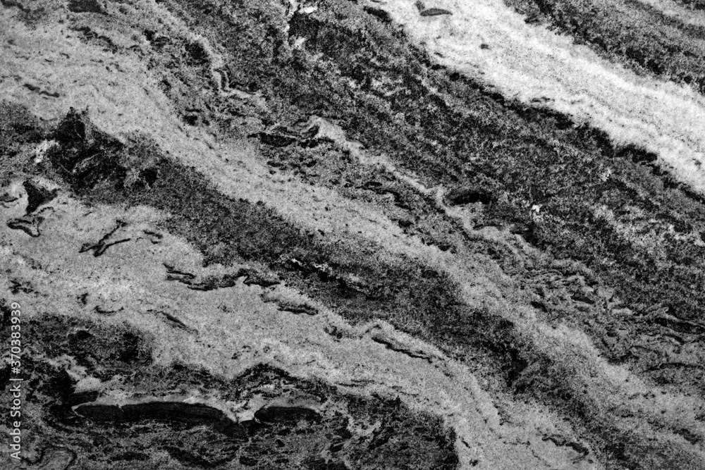 Naklejka premium black and white natural marble stone with special line pattern background