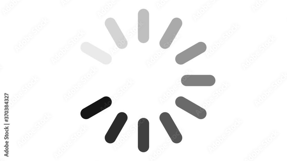 Loading Icon Animation on a White Background. Seamless Loop Animation 4k with Alpha Channel. Loading Icon Animation on a White Background. Seamless Loop Animation 4k with Alpha Channel.