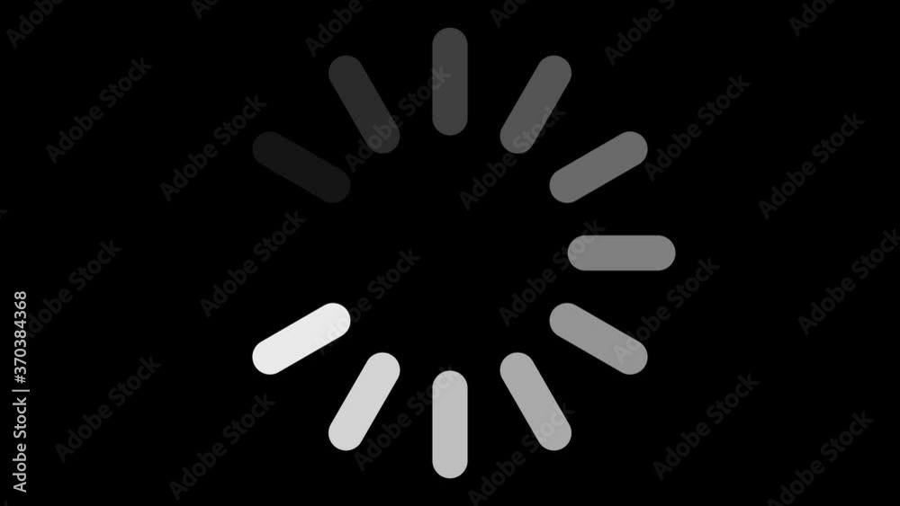 Loading Icon Animation on an Isolated Background. Seamless Loop Animation 4k with Alpha Channel. Loading Icon Animation on an Isolated Background. Seamless Loop Animation 4k with Alpha Channel.