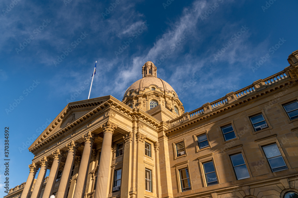 The Alberta Legislature building in Edmonton Alberta. 