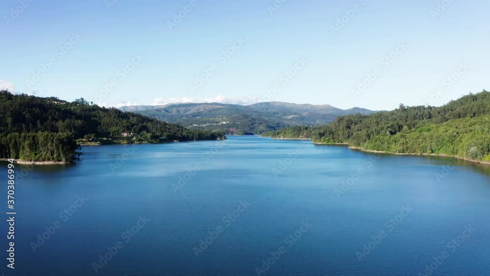 Picturesque Scenery Of Vouga River In Aveiro Portugal In A Quiet Afternoon - Aerial shot Picturesque Scenery Of Vouga River In Aveiro Portugal In A Quiet Afternoon - Aerial shot