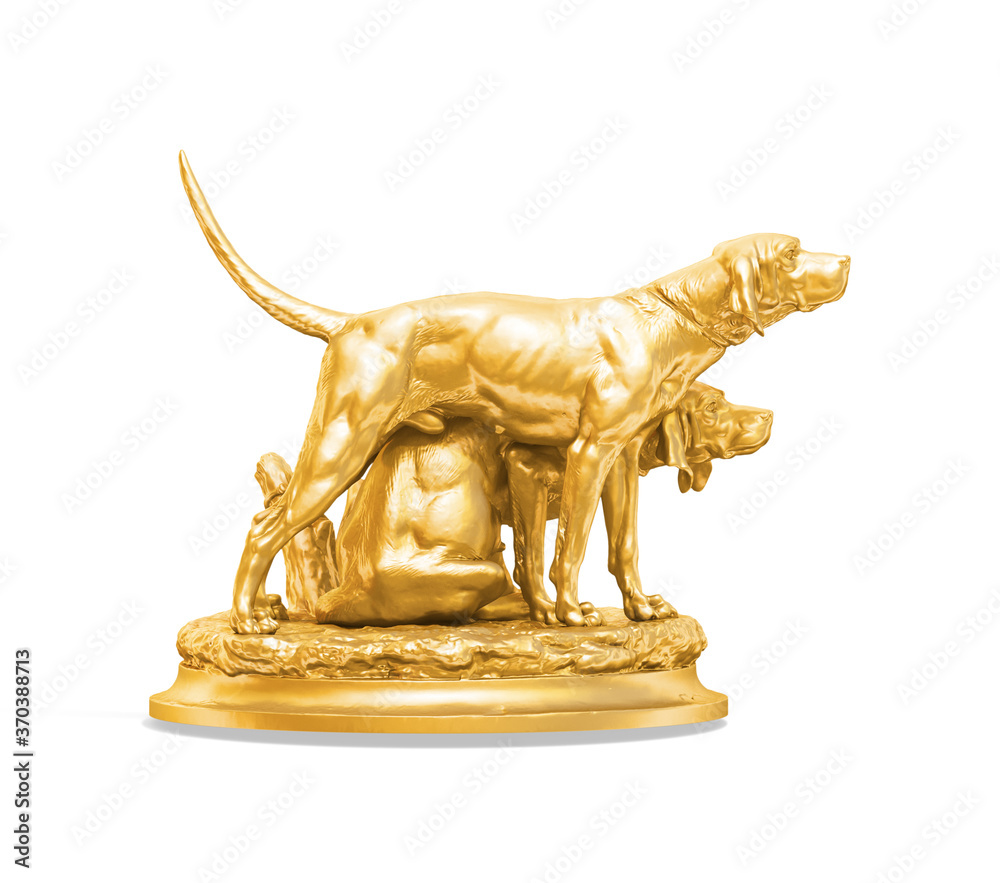 A collection of sculptures created in gold on a white background for your design ideas. 3D render of objects that you can style. A collection of sculptures created in gold on a white background for your design ideas. 3D render of objects that you can style.