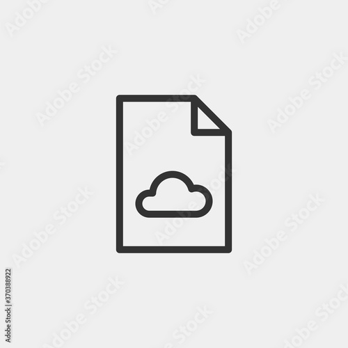 File icon isolated on background. Document symbol modern, simple, vector, icon for website design, mobile app, ui. Vector Illustration