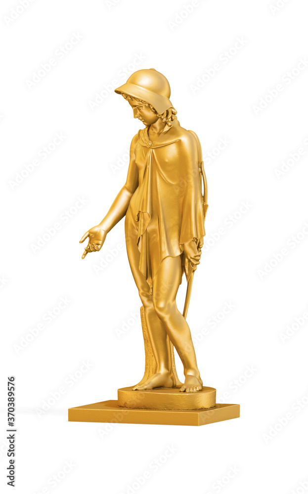 A collection of sculptures created in gold on a white background for your design ideas. 3D render of objects that you can style. A collection of sculptures created in gold on a white background for your design ideas. 3D render of objects that you can style.