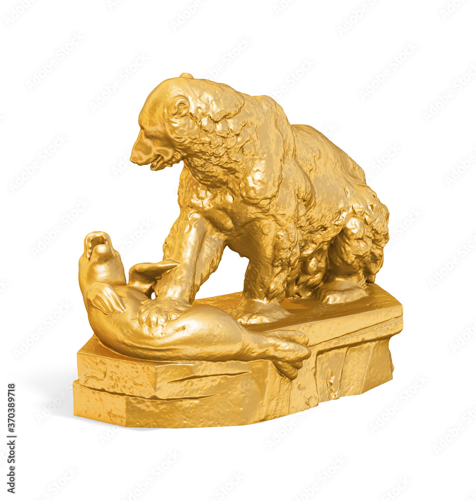 A collection of sculptures created in gold on a white background for your design ideas. 3D render of objects that you can style. A collection of sculptures created in gold on a white background for your design ideas. 3D render of objects that you can style.