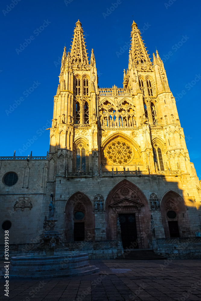Cathedral of Santa Maria, Burgos, Castilla, Spain. - a landmark on the Camino de Santiago