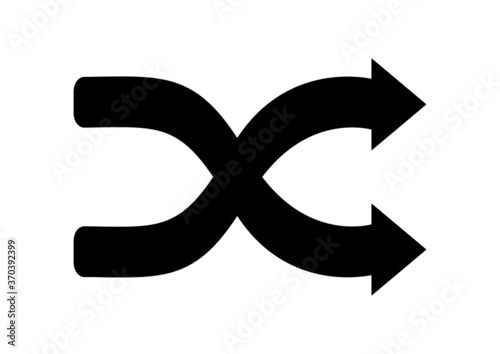 Shuffle Icon in trendy flat style isolated, for your web site design, app, logo, UI. Vector illustration, EPS10.