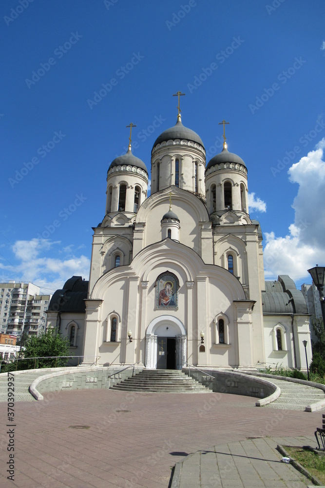 Russia, Moscow, Maryino, Church of GodMother Icon, august, 2020 (33)