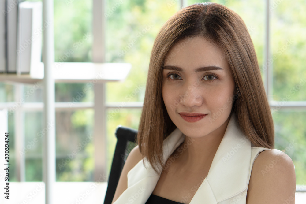 portrait of young beautiful asian woman who is a businesswoman in the office. portrait of young beautiful asian woman who is a businesswoman in the office.