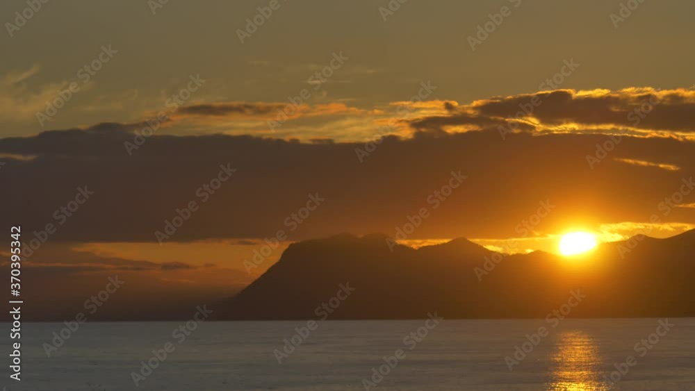 sunset over the sea sunset over the sea