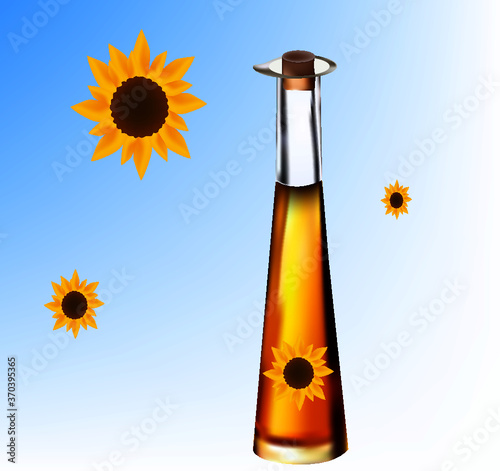 Bottles for sunflower oil