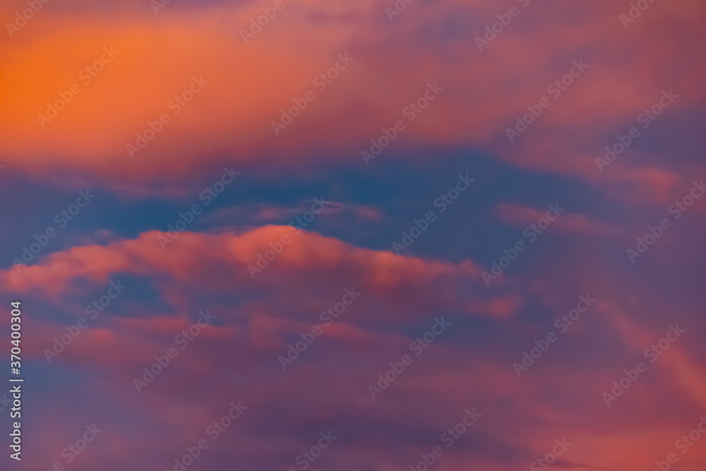  colorful sunset sky with clouds