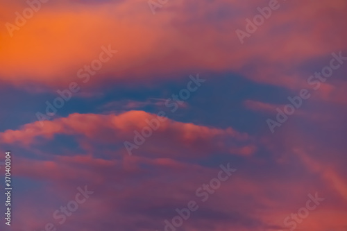Fototapeta Naklejka Na Ścianę i Meble -   colorful sunset sky with clouds