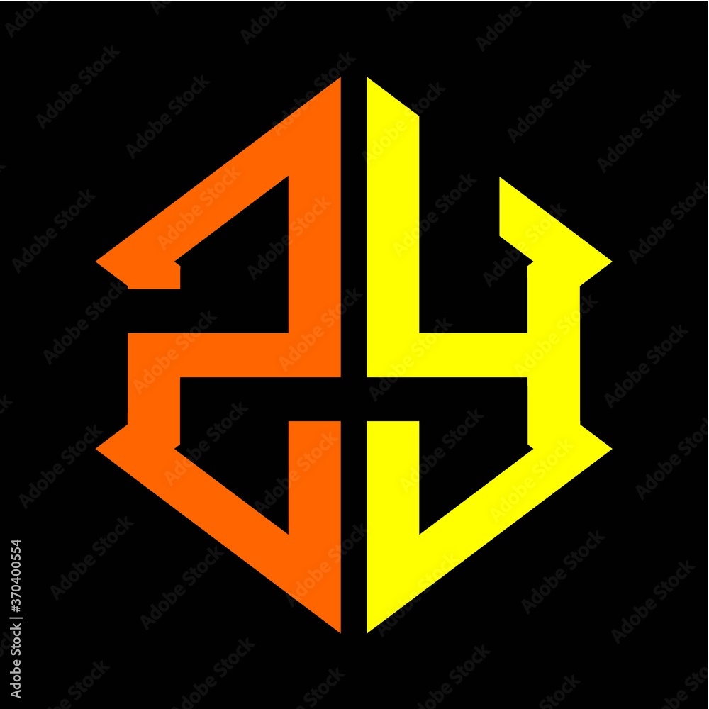 Obraz premium initial hexagon