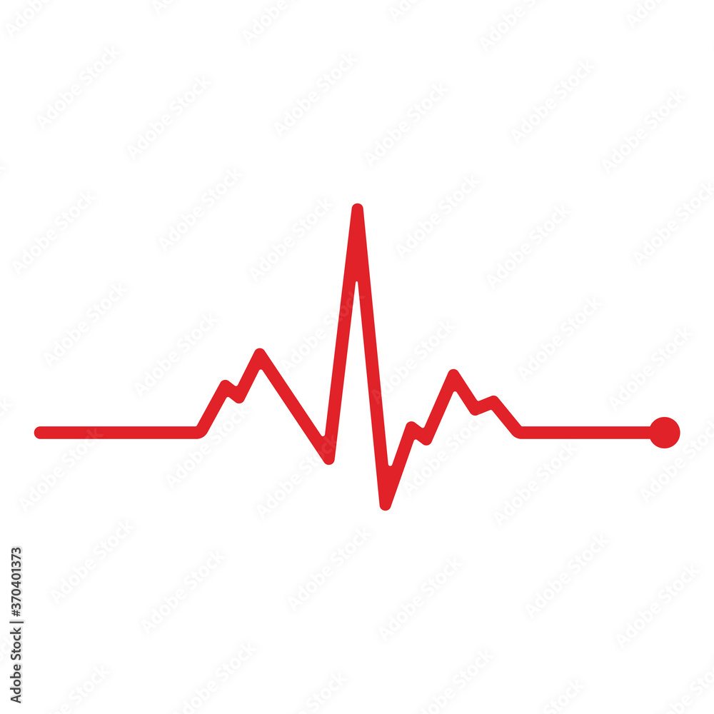 Heart cardiogram line isolated on white background. Vector illustration. Heart cardiogram line isolated on white background. Vector illustration.