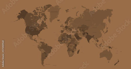 Fototapeta Naklejka Na Ścianę i Meble -  world map