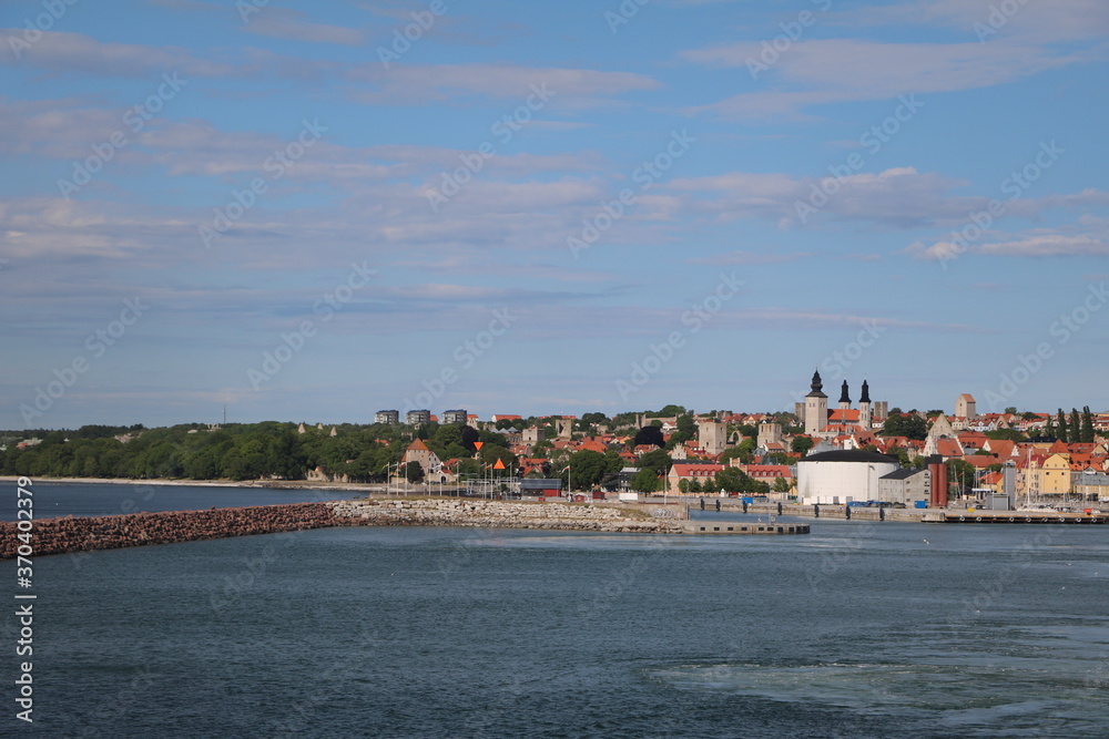 Fototapeta premium View to Visby at Gotland, Sweden