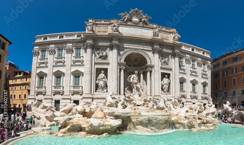The Trevi Fountain dating from the 1762, Rome, Italy