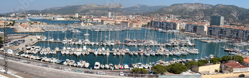 Beautiful panorama view of port, Toulon France © Kseniia