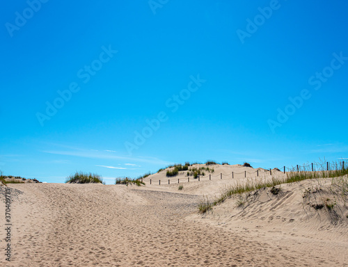 sand dunes and blue sky