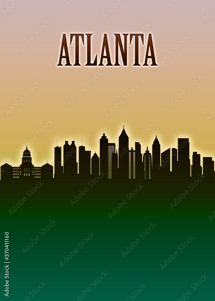 Atlanta Skyline Minimal