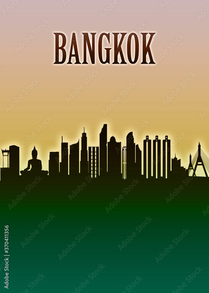 Bangkok Skyline Minimal