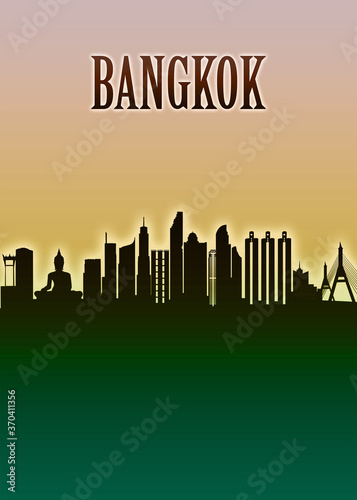 Bangkok Skyline Minimal
