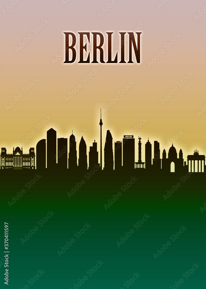 Berlin Skyline Minimal