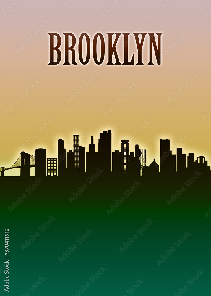 Brooklyn Skyline Minimal