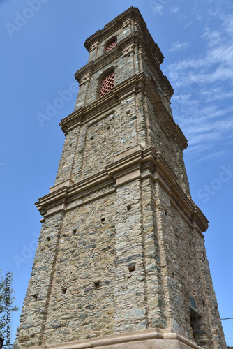 Clocher baroque de Pieve dans le Nebbio, Corse photo