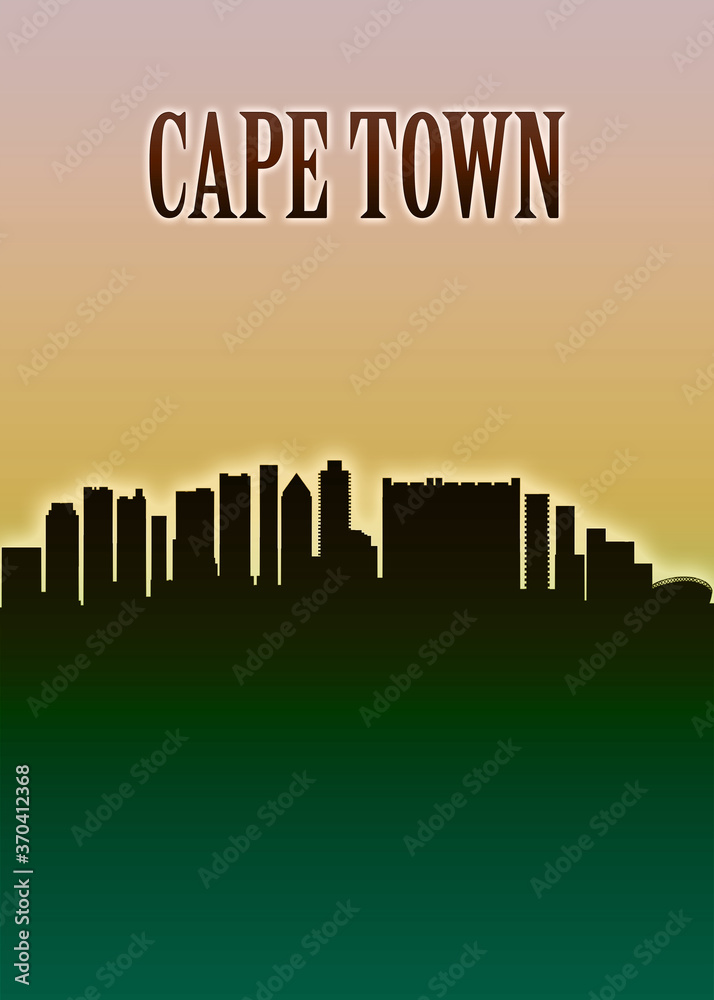 Cape Town Skyline Minimal