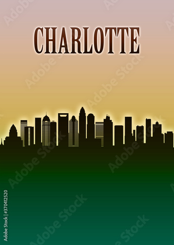 Charlotte Skyline Minimal
