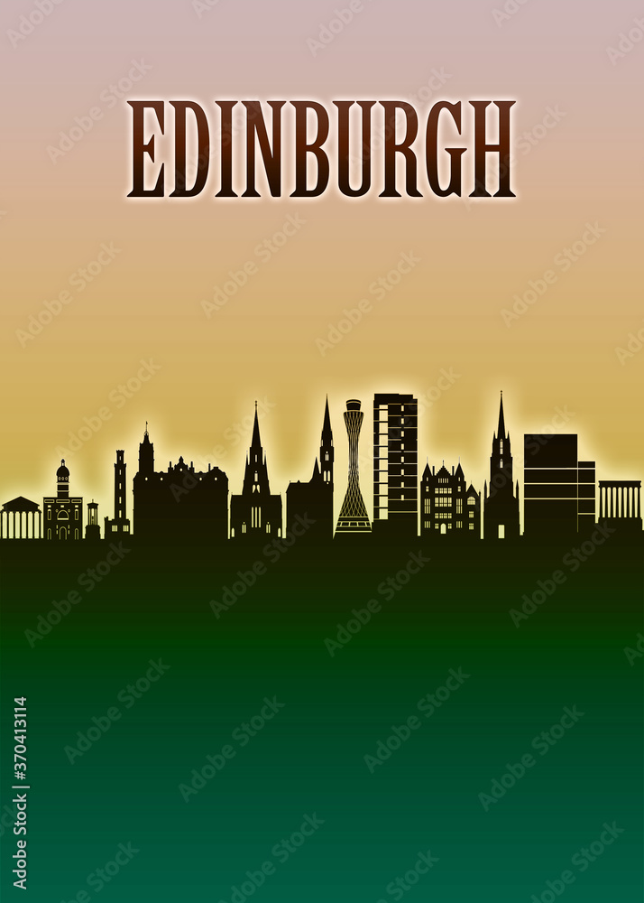 Edinburgh Skyline Minimal