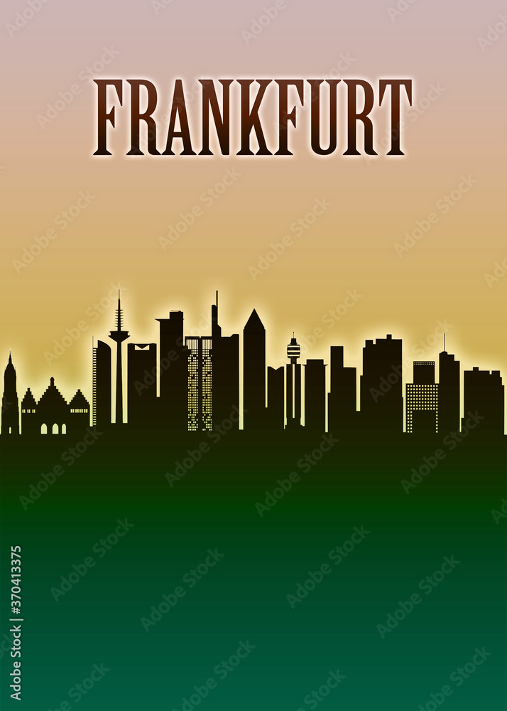 Frankfurt Skyline Minimal