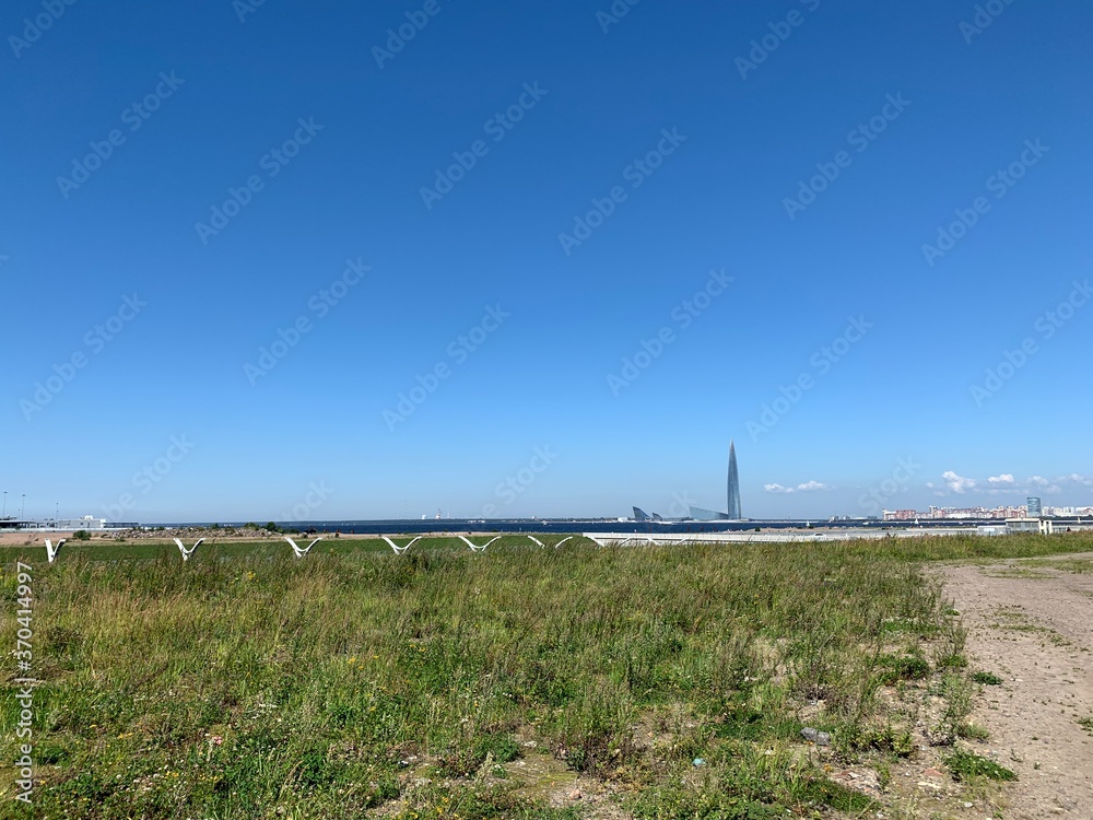 Fototapeta premium fence on the beach