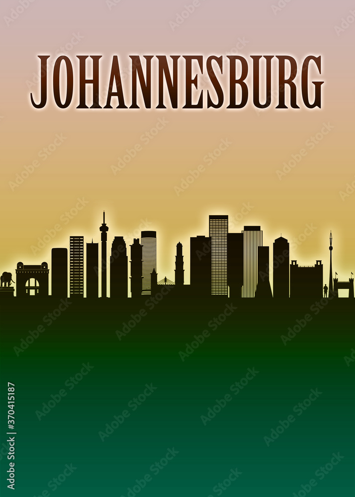 Johannesburg Skyline Minimal