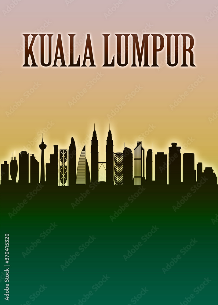 Kuala Lumpur Skyline Minimal