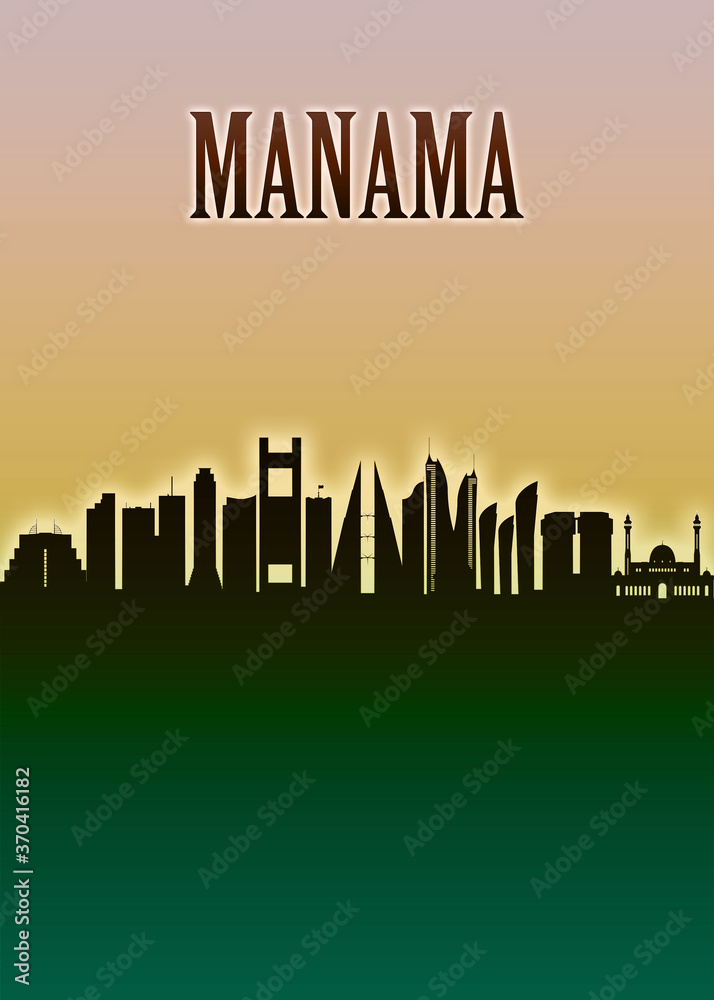 Manama Skyline Minimal