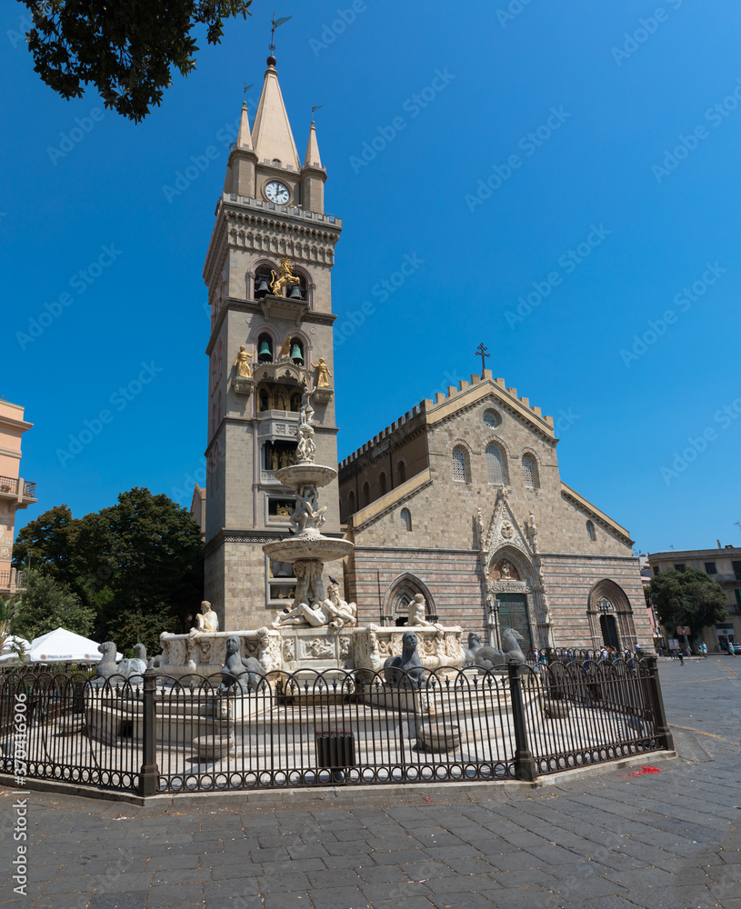 Basilica Cattedrale metropolitana di Santa Maria Assunta (translates as Messina Cathedral), Piazza Duomo, Messina, Sicily, Italy