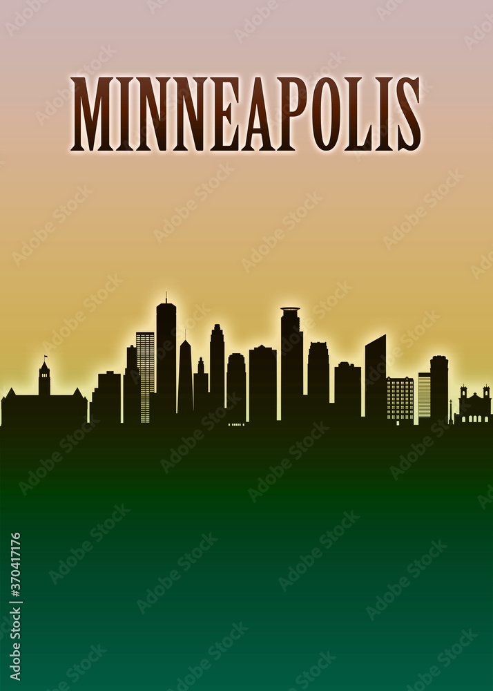 Minneapolis Skyline Minimal