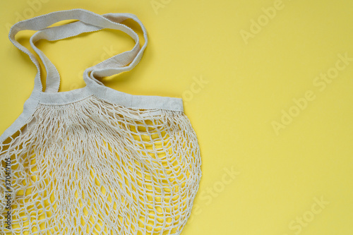 Eco-friendly cotton shopping bag. Conscious consumption