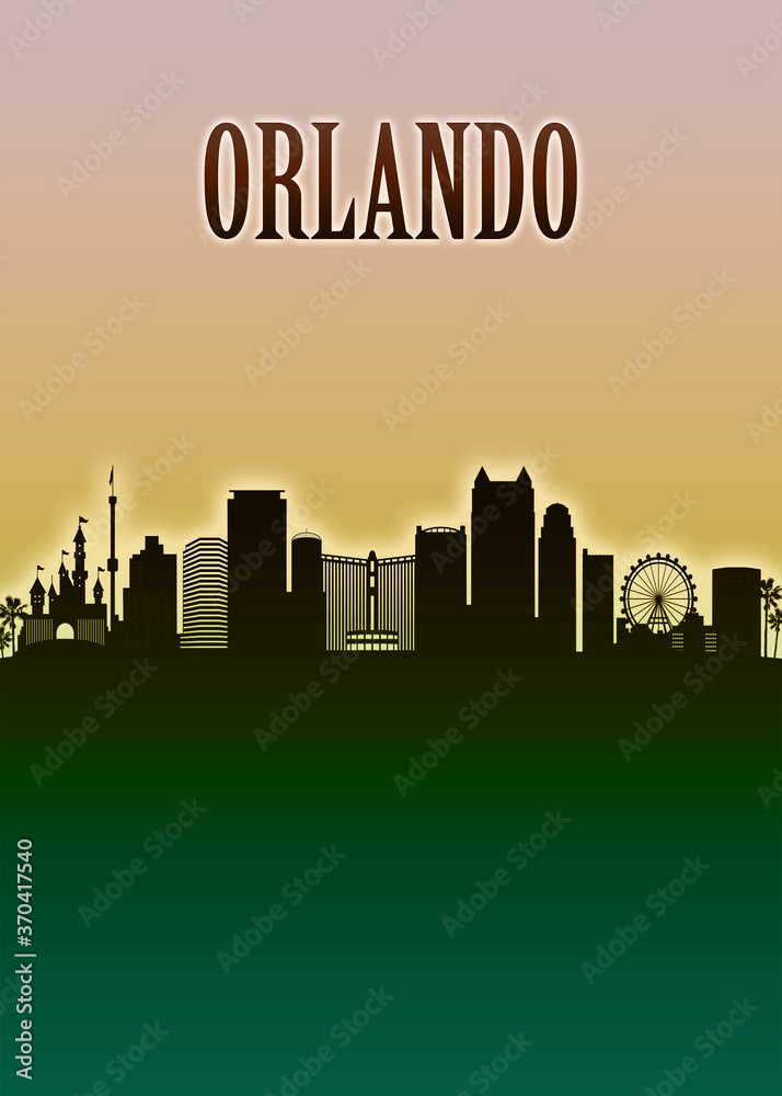 Orlando Skyline Minimal
