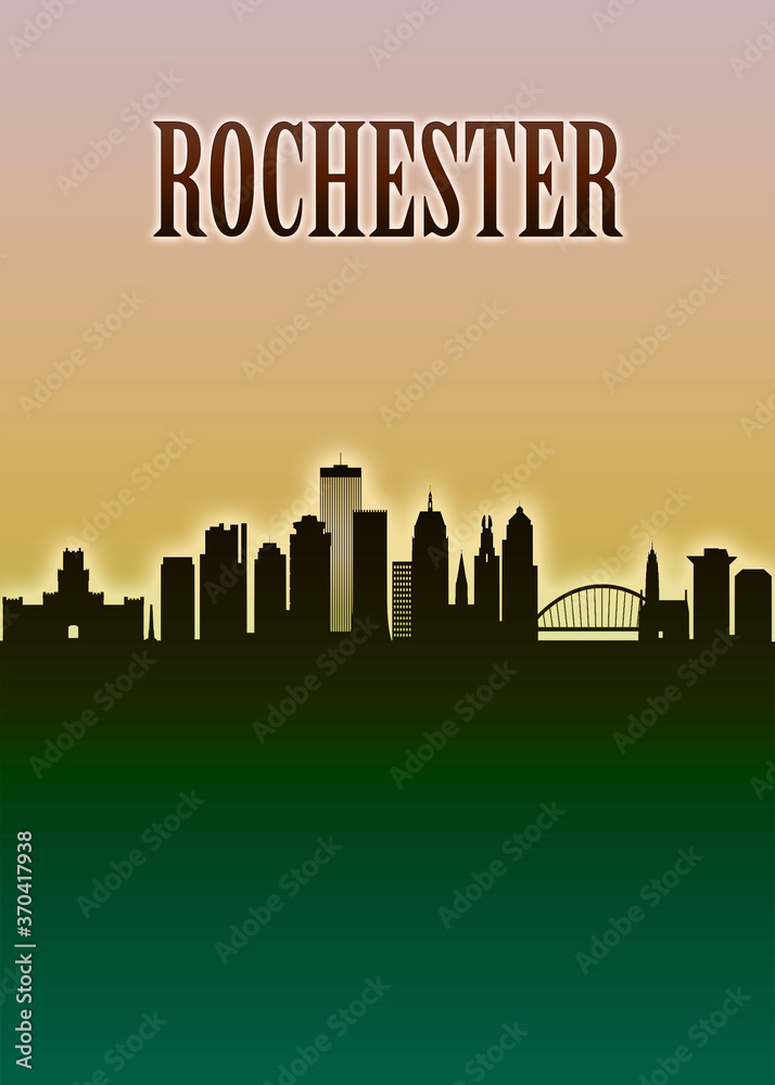Rochester Skyline Minimal